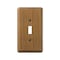 Amerelle Wall Plate, Number of Gangs: 1 gang Oak Wood, Medium Finish, Brown 901T - alternate 1